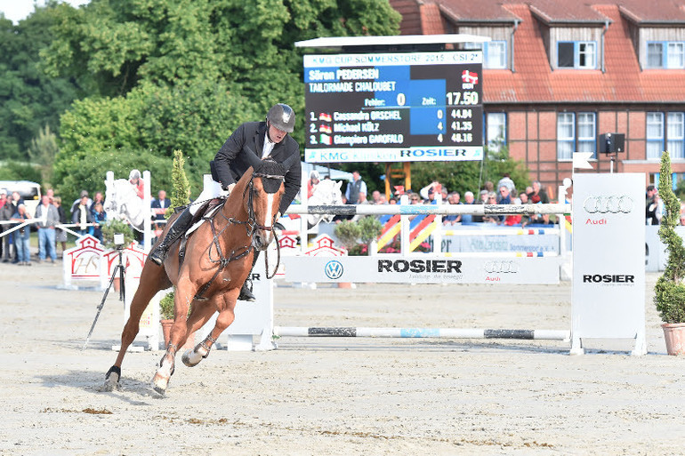 Sören Pedersen and Tailormade Chaloubet won the CSI2* Grand Prix in Sommerstorf. Photo (c) Karl-Heinz Frieler.