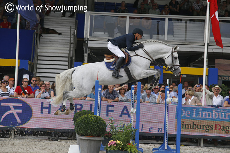 Dirk Demeersman with Castelino van de Helle. Photo (c) Jenny Abrahamsson.