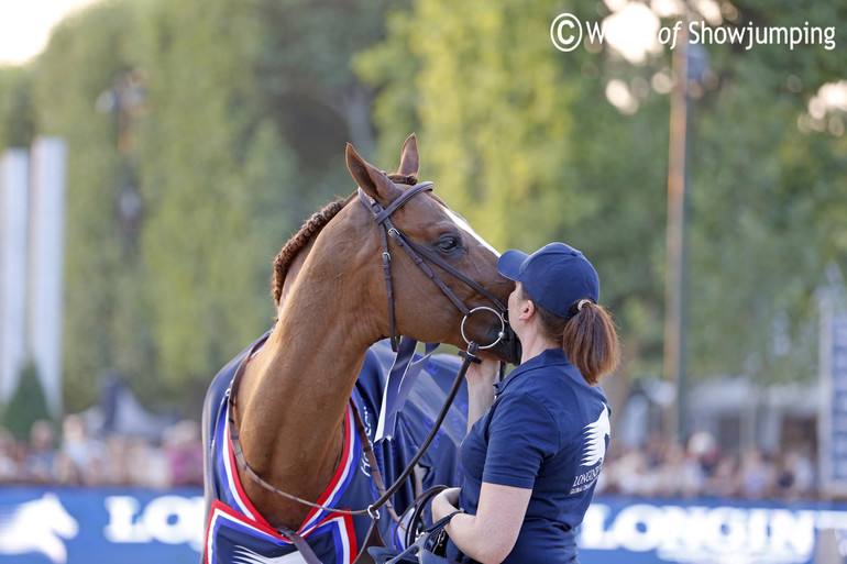 Bertram Allen's groom Marlen Schannwell with Romanov. Photo (c) Jenny Abrahamsson.