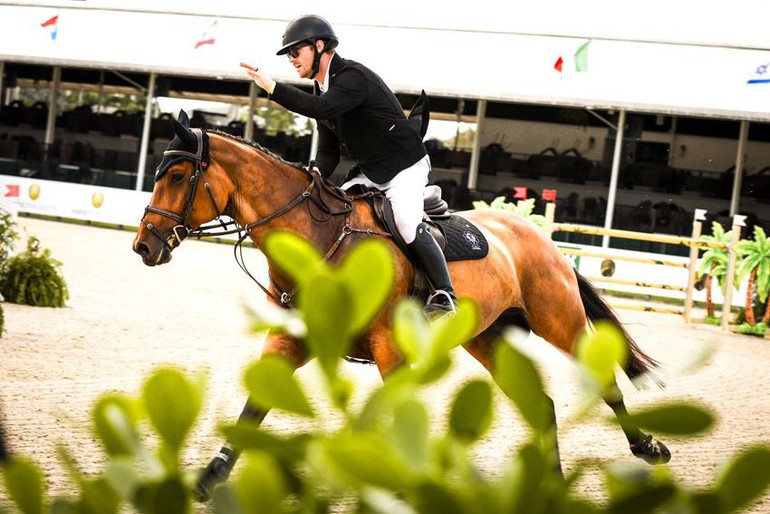 Dylan Daly and Cinderella Z in the $146,000 Flagler Insurance CSI3* Grand Prix. Photo © Cassidy Klein.
