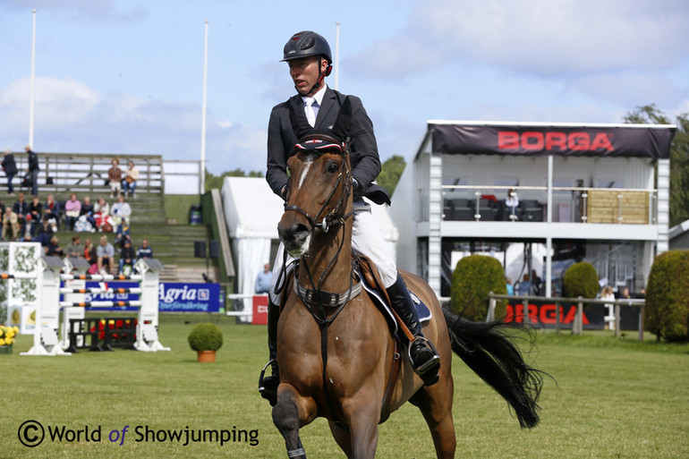 Dermott Lennon with Vampire went to a speedy win. Photo (c) Jenny Abrahamsson.