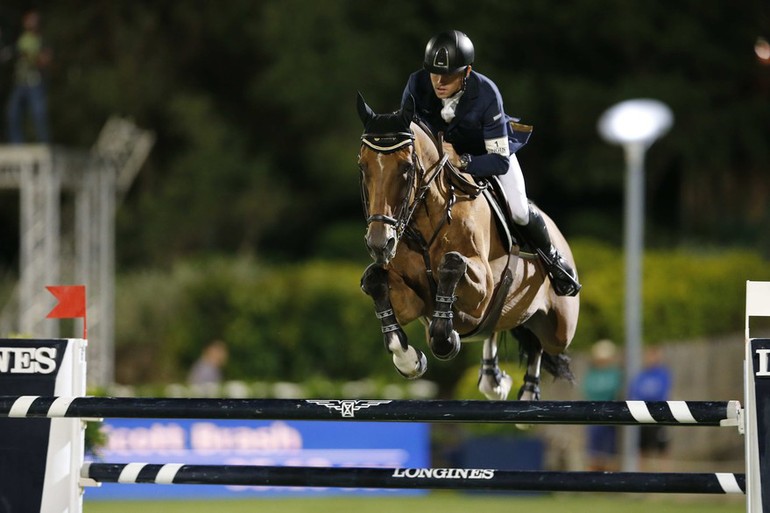 Scott Brash on Hello Sanctos. Photo (c) Stefano Grasso/LGCT. 