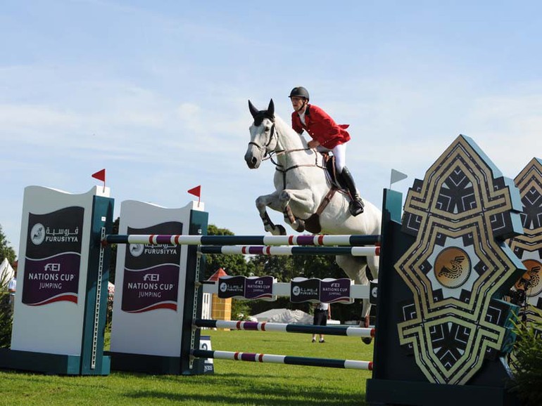 Pieter Devos and Dylano clinched victory for Belgium at Hickstead. Photo provided by FEI.