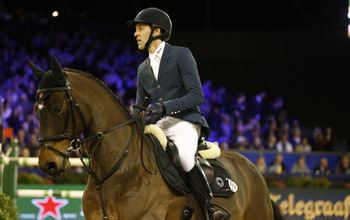 Simon Delestre with Csarina de Fuyssieux. Photo (c) Jenny Abrahamsson.
