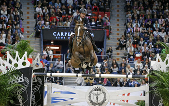 Denis Lynch with Abbervail van het Dingeshof. Photo (c) Jenny Abrahamsson.