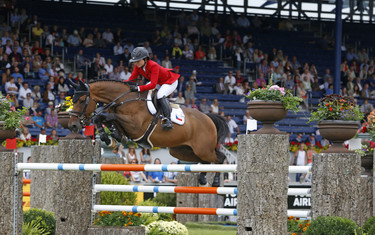 Emma Augier de Mouossac with Charly Brown 