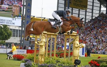 Andreas Schou with Lenardo der Kleine