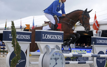 Christian Ahlmann with Leander 