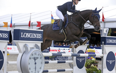 Jennifer Pedersen with Quisandro