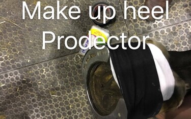 Made by Marlen: Make-up heel protector.