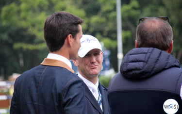 McLain Ward and the Philippaerts. Photo (c) World of Showjumping.