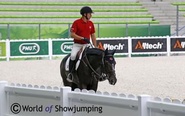 All relaxed: Eric Lamaze and Zigali P S.