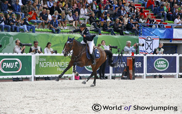 How happy Finland's Satu Liukkonen was when she and Celestine left the fences intact.