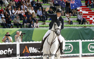 A happy Amy Graham was clear on Bella Baloubet for Australia.