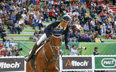 Carlos Lopez opened well for Colombia with a clear and fast round on Prince de la Mare.