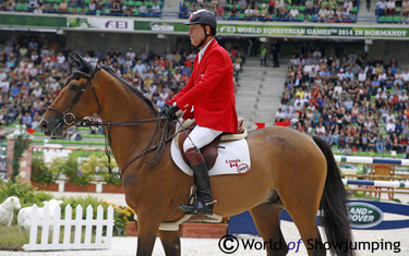 Captain Canada: Ian Millar started off clear and fast to finish 8th in the speed class on Dixson.