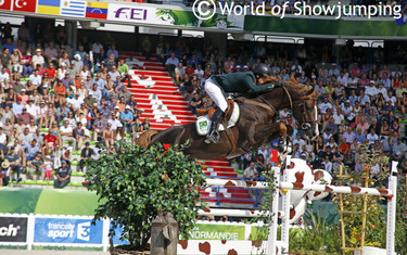 Quabri de L'Isle is a real stunner and jumped fantastic with a pole down each on Wednesday and Thursday.