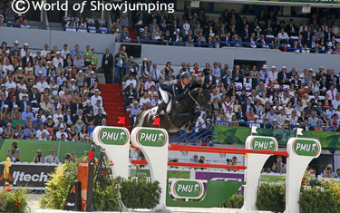 Patrice was the first new rider on Cortes 'C', and did a great clear round on the gelding.