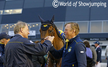 Jens and Jonas happy about the bronze medal.