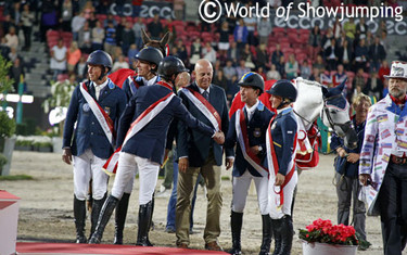 Ben congratulates the Swedish team.