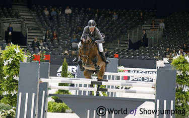 Ludger Beerbaum and Chaman ended third after taking an early lead.