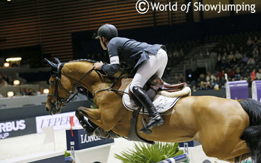 World number one Scott Brash and Ursula XII had the maximum unluck as the final vertical fell.