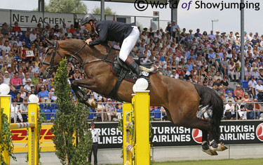 Andre Thieme and Contanga 3 impressed their home crowd with a clear first round. 