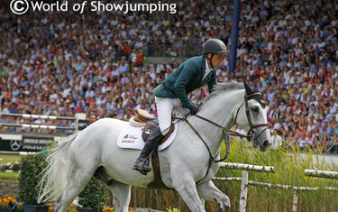 Shane Breen was the only Irish rider in the Grand Prix aboard Confident of Victory.