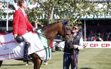 An emotional moment for Ian Millar.