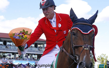 Flowers for the winner!