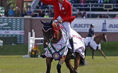 Lap of honour for Ian Millar.