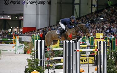 After posting the first clear round of the competition, Paul Estermann had no choice but to go for it in the jump-off.