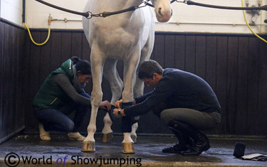 Daniel making Cornet d'Amour ready for the photo shoot.