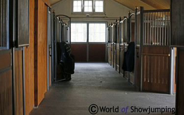 ...and indoor stables at the yard.