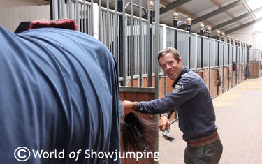 Maikel preparing VDL Groep Verdi NOP for the photo shoot.