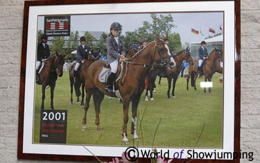 At the Van der Vleutens' yard, you can spend hours just looking at pictures. Here's Maikel as a pony rider. 