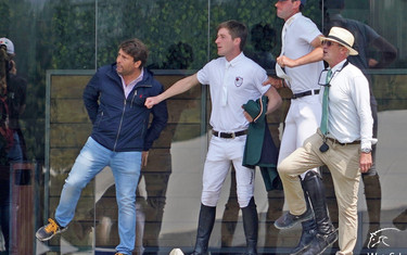 Irish team jumped clear on and off the course... 