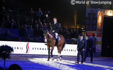 Sterrehof's Opium during his retirement ceremony at Jumping Amsterdam