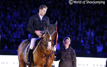 Sterrehof's Opium during his retirement ceremony at Jumping Amsterdam