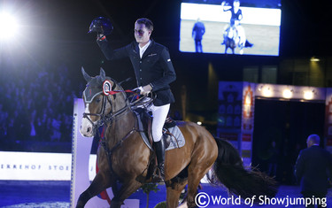 Sterrehof's Opium during his retirement ceremony at Jumping Amsterdam