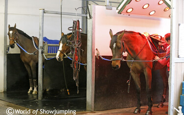 Tack, wash and dry area.