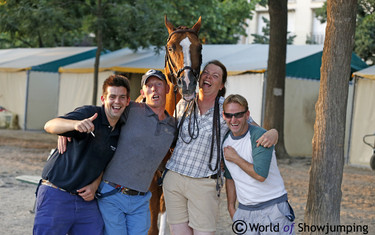 Happy grooms