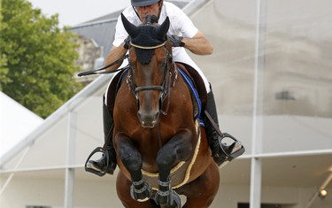 Aymeric de Ponnat with Armitages Boy 