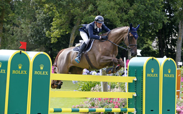 Alexis Borrin with Ruby de la Fosse