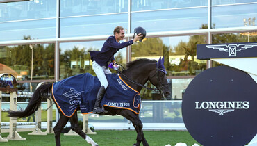 A home victory for Gerben Morsink and Navarone Z at Longines Tops International Arena