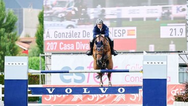 Alvaro Gonzalez De Zarate and Casa Diva PS best in Saturday's CSI4* 1.50m Volvo Trophy in Gijón