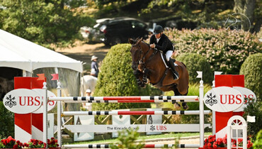 Simpson blazes to victory in $38,700 FEI 4* Speed Stake at 2024 Old Salem Farm September Horse Shows