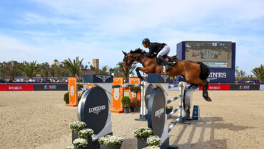 Eduardo Alvarez Aznar and Rokfeller de Pleville Bois Margot best in the Longines Global Champions Tour Grand Prix of Rabat
