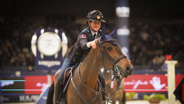 Giulia Martinengo Marquet and Delta Del’Isle with Friday’s biggest win at Jumping Verona