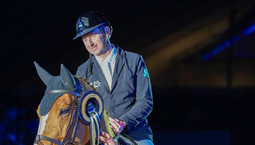Koen Vereecke and Oilily de Muze with a home win in Saturday night's CSI5*-W 1.50m presented by KBC Bank & Insurance in Mechelen